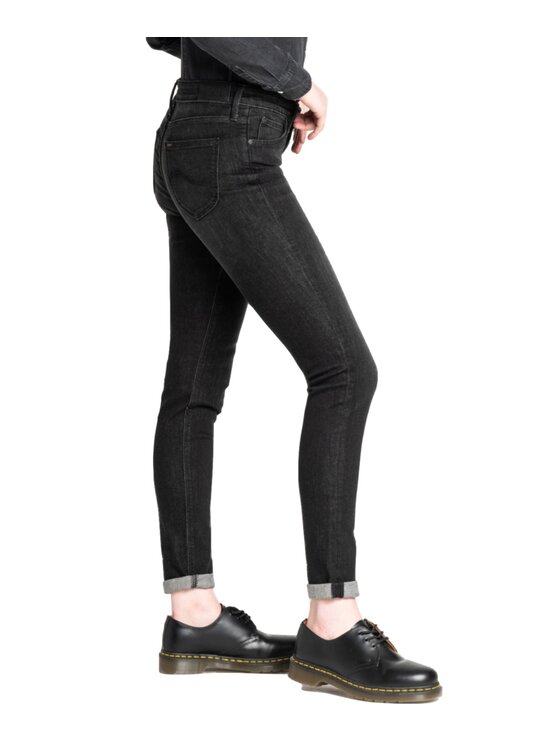 Lee Lee Jeansy L526DWJN Czarny Skinny Fit