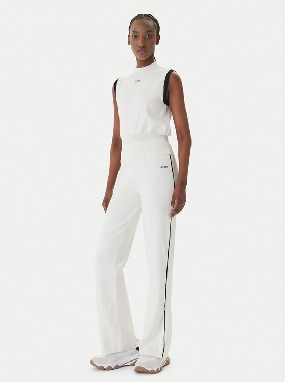 Guess Guess Trikotāžas bikses V6RB14 Z4642 Écru Regular Fit