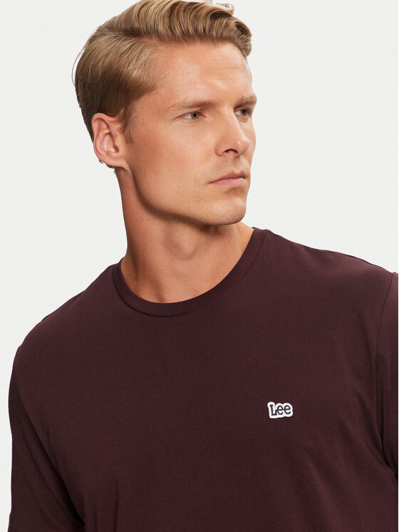 Lee Lee T-Shirt 112355585 Fioletowy Regular Fit