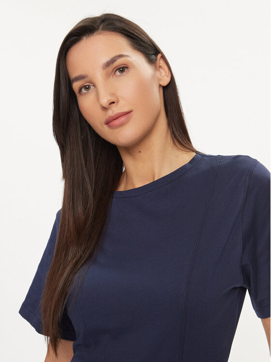 United Colors Of Benetton United Colors Of Benetton Tričko 3BL0D106A Tmavomodrá Regular Fit