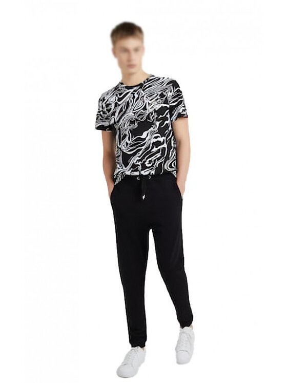 Just Cavalli Just Cavalli Spodnie dresowe S01KA0209 N25189 Czarny Regular Fit