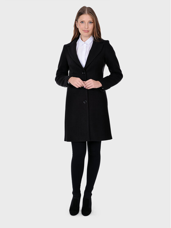 Evenemen Evenemen Płaszcz GIOVANA Czarny Regular Fit