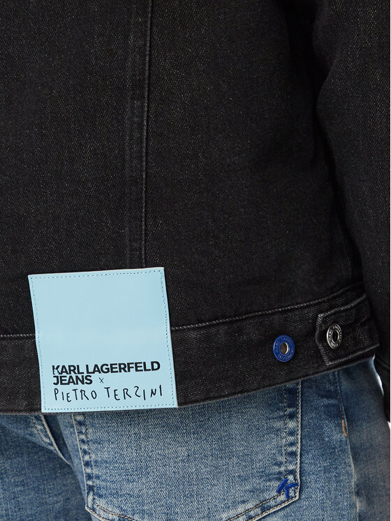 Karl Lagerfeld Jeans Karl Lagerfeld Jeans Джинсова куртка B4M14042 Чорний Regular Fit