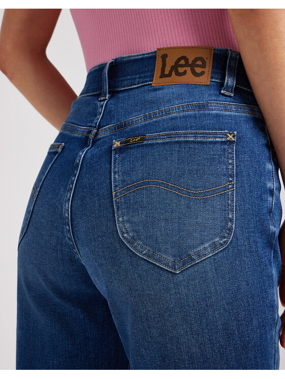 Lee Lee Jeansy Ultra Lux Straight Niebieski Straight Fit