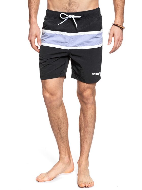 Wrangler Wrangler Pantaloncini di tessuto SWIMSHORT Nero Regular Fit