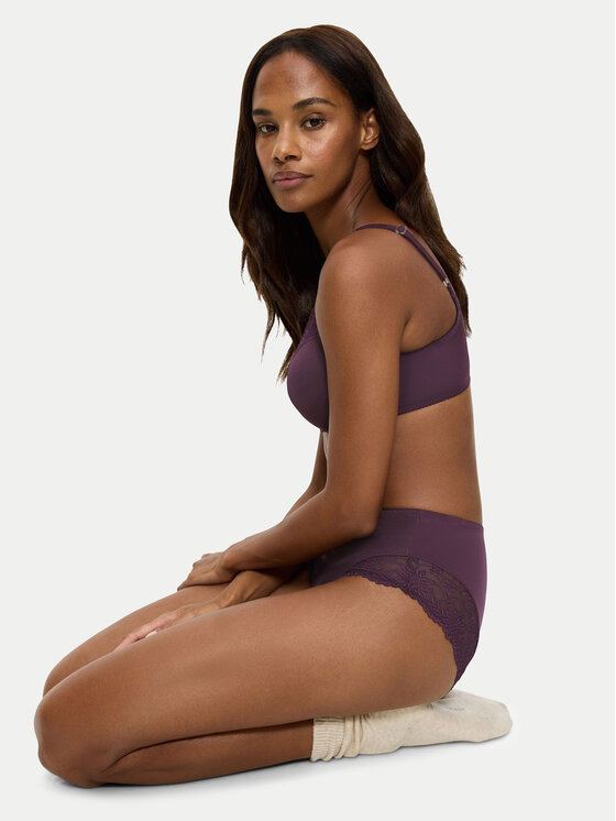 Triumph Triumph Klasične spodnje hlačke z visokim pasom Ladyform Soft Maxi 10210671 Vijolična