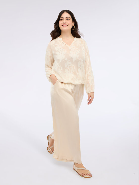 Fiorella Rubino Fiorella Rubino Pantaloni di tessuto P018L002329N011 Écru Regular Fit