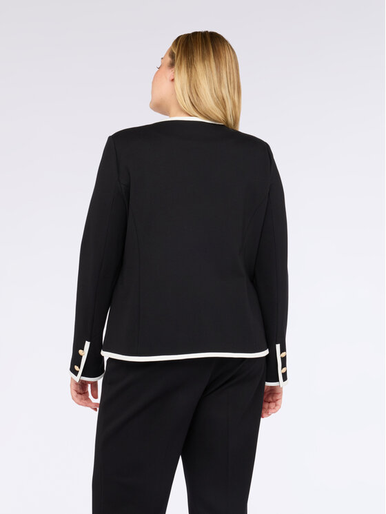 Fiorella Rubino Fiorella Rubino Marynarka Q537T000220N033 Czarny Boxy Fit