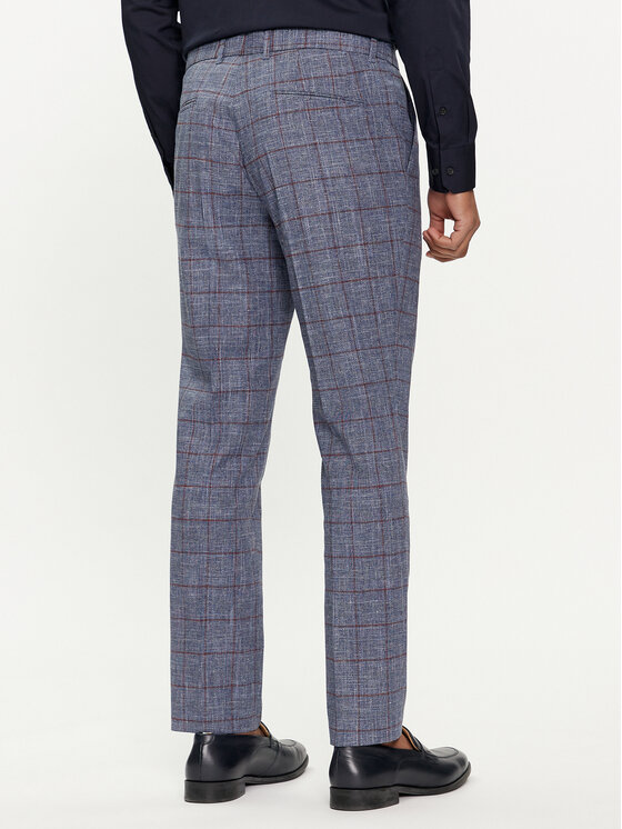 BOSS Boss Hlače iz tkanine C-Genius-242 50517103 Modra Slim Fit