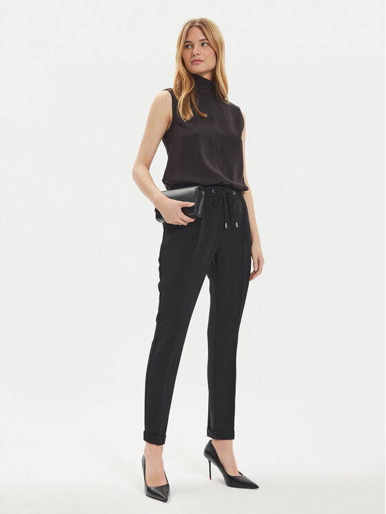 BOSS Boss Hlače Tariyanah 50490039 Crna Regular Fit