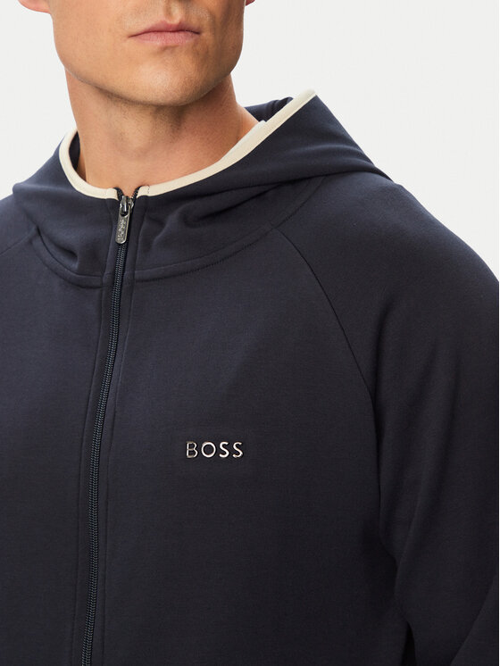 BOSS BOSS Pulóver Sense Hooded Jacket 50566916 Sötétkék Regular Fit