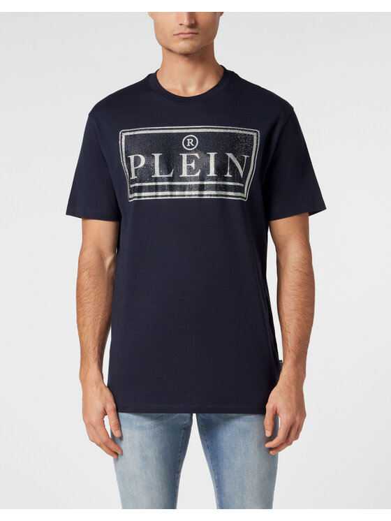 PHILIPP PLEIN PHILIPP PLEIN Tričko 22949 Tmavomodrá Regular Fit