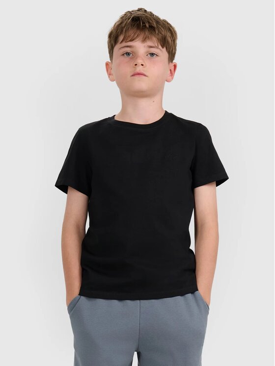 4F 4F T-Shirt 4FJWMM00TTSHM2330 Czarny Regular Fit