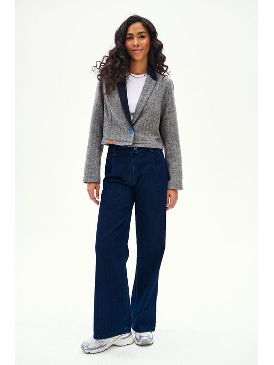 NAOKO NAOKO Marynarka Unwritten Szary Regular Fit