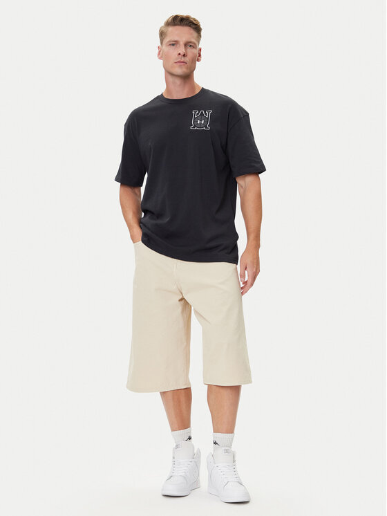 Under Armour Under Armour Tricou Hoops Courtside 6003686 Negru Oversize