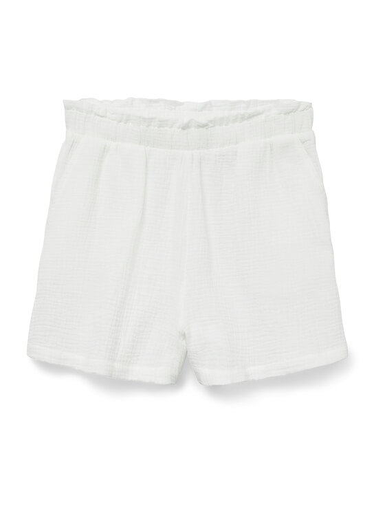 Vero Moda Vero Moda Szövet rövidnadrág Natali 10279687 Fehér Baggy Fit
