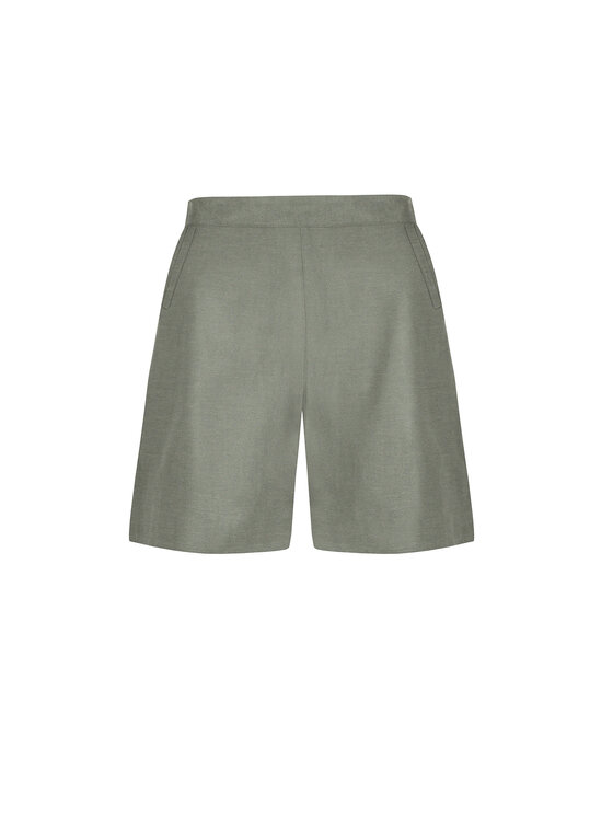 Feba Feba Szorty materiałowe F251 Khaki Comfort Fit