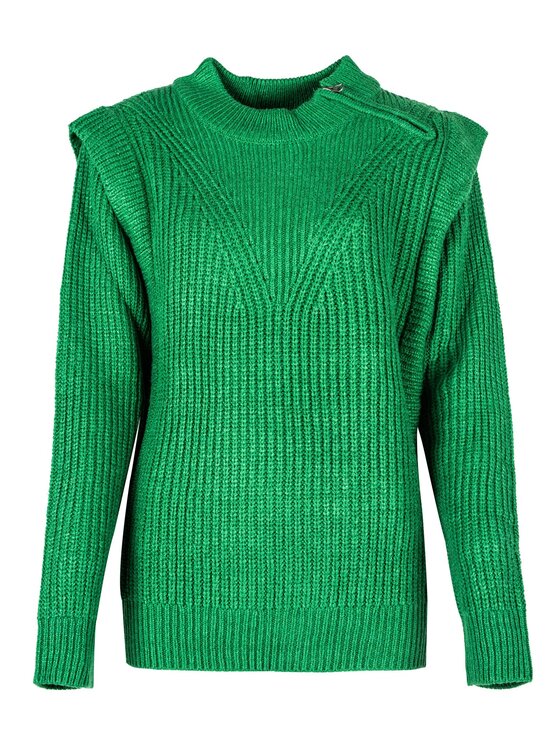 Silvian Heach Silvian Heach Πουλόβερ PGA22137LU Πράσινο Oversize
