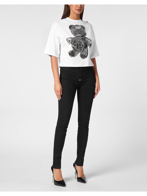 PHILIPP PLEIN PHILIPP PLEIN T-Shirt 11617 Biały Regular Fit