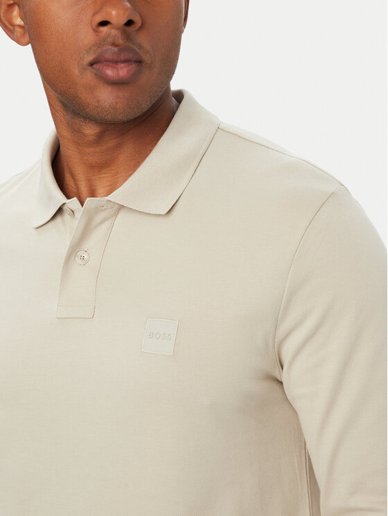 BOSS BOSS Polo särk Passerby 50507704 Beež Regular Fit