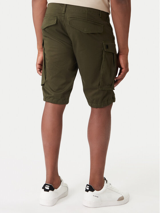 G-Star Raw G-Star Raw Šortky z materiálu Rovic Zip D26214-5126 6059 Khaki Relaxed Fit