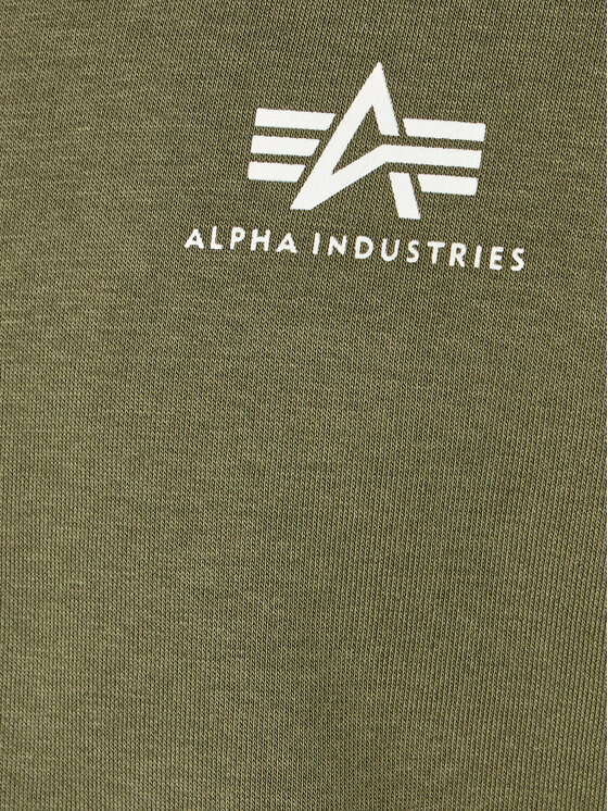 Alpha Industries Alpha Industries Bluza Basic Zip 118342 Zielony Regular Fit