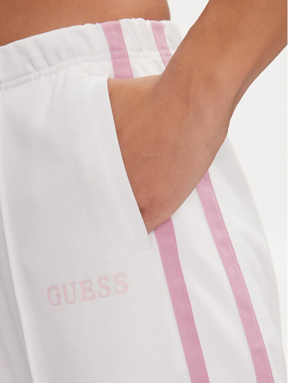 Guess Guess Spodnie dresowe V4GB03 KC5R0 Biały Relaxed Fit