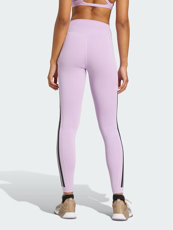 adidas adidas Legginsy Optime Fioletowy Fitted Fit