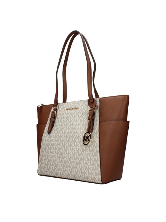 Michael Kors Michael Kors Torebka Beige Leather Shoulder Beżowy