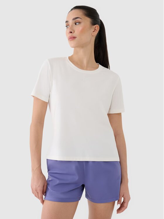 4F 4F Funkční tričko 4FRSS25TFTSF1236-11S Bílá Oversize