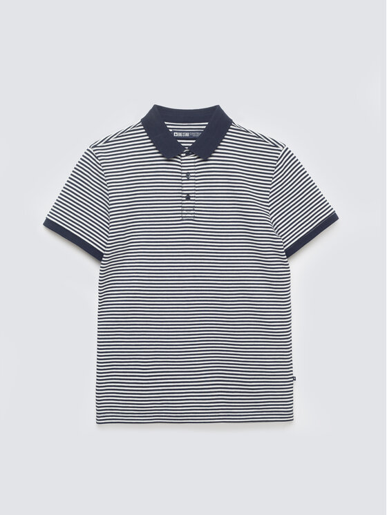 BIG STAR BIG STAR Polo FIKER Granatowy Basic Fit