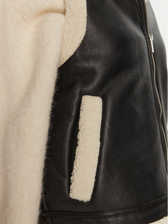 Pieces Pieces Veste Janelle 17152466 Melns Regular Fit