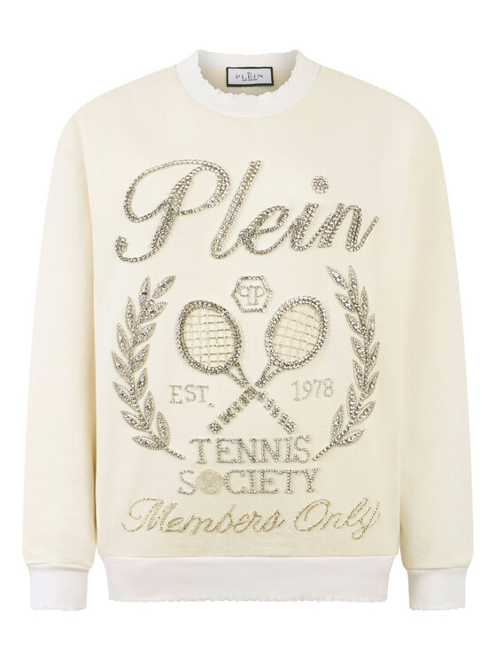 PHILIPP PLEIN PHILIPP PLEIN Bluza 30523 Biały Regular Fit