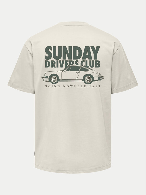 Only & Sons Only & Sons T-Shirt Bowen 22032071 Beige Relaxed Fit