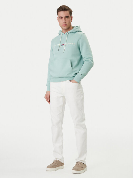 Tommy Hilfiger Tommy Hilfiger Majica dugih rukava Logo MW0MW11599 Zelena Regular Fit