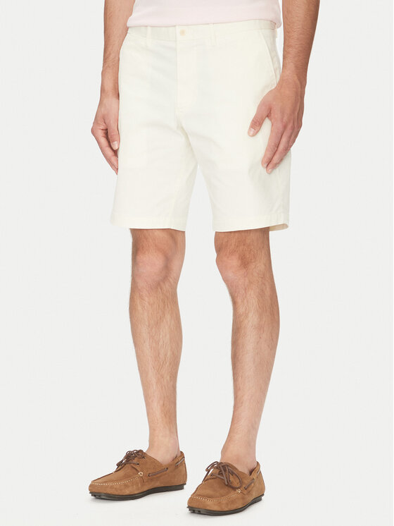 Tommy Hilfiger Tommy Hilfiger Szövet rövidnadrág Brooklyn MW0MW23563 Ekru Regular Fit