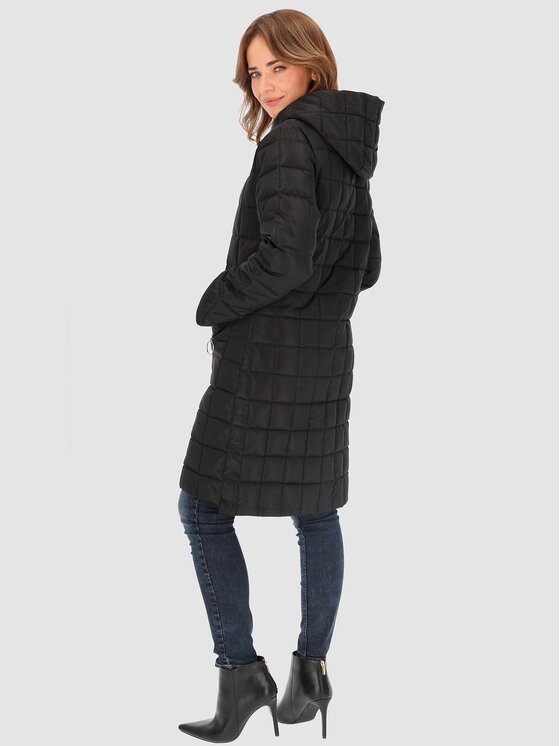 Perso Perso Dámska bunda BLH230015F Čierna Regular Fit