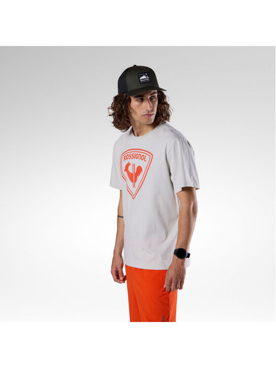 Rossignol Rossignol T-Shirt Cliffside Tee Szary jasny Regular Fit