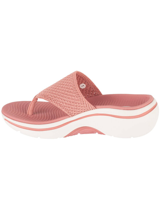 Skechers Skechers Japonki Skechers Go Walk Arch Fit 2.0 Sandal - Carrie Różowy