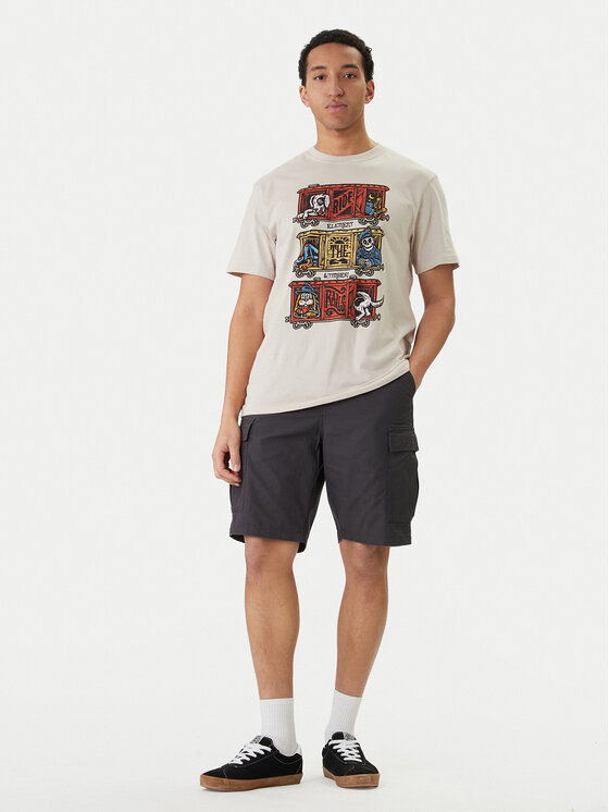 Element Element Bavlnené šortky Legion 21" ELYWS00137 Čierna Relaxed Fit