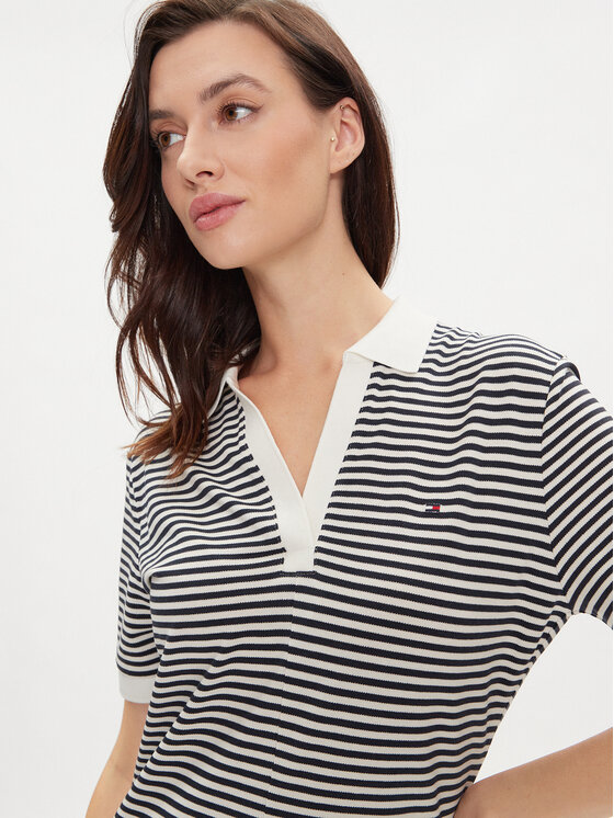 Tommy Hilfiger Tommy Hilfiger Poletna obleka WW0WW41567 Mornarsko modra Regular Fit