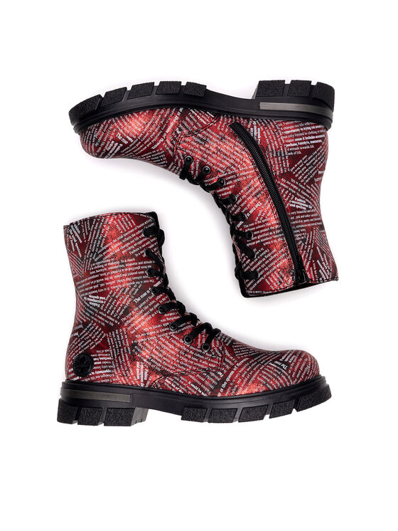 Rieker Rieker Schnürschuhe Z9120-35 Rot