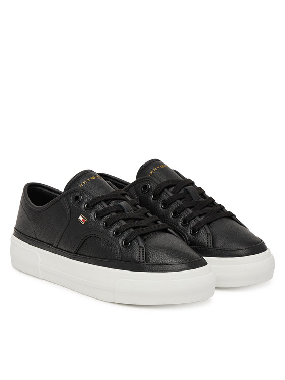 Tommy Hilfiger Tommy Hilfiger Tossud Platform Vulc Piping Ltr FW0FW09393 Must