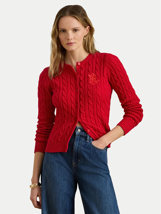 LAUREN RALPH LAUREN Cardigan 200932225015 Roșu Regular Fit