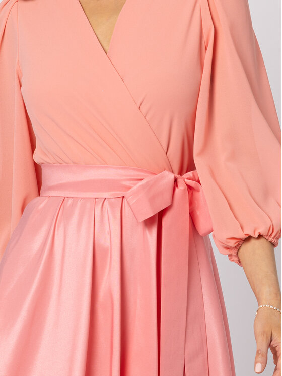 LIDIA KALITA LIDIA KALITA Sukienka koktajlowa Beverly Różowy jasny Flare Fit