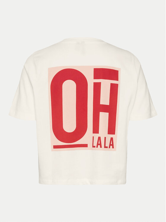 Vero Moda Vero Moda T-Shirt Elena 10326789 Bílá Boxy Fit
