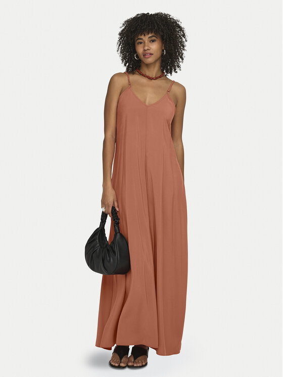 ONLY ONLY Poletna obleka Madeli 15371094 Oranžna Regular Fit