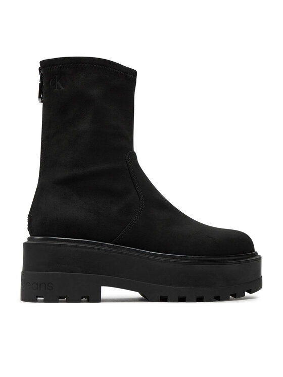 Calvin Klein Jeans Calvin Klein Jeans Μποτάκια Flatform Zip Mg Ss YW0YW01602 Μαύρο