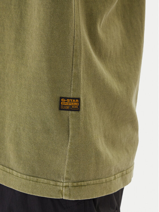 G-Star Raw G-Star Raw Marškinėliai Overdyed D24780-C756 Žalia Boxy Fit