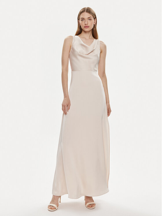 MAX&Co. Večerné šaty York 2416221164200 Écru Regular Fit